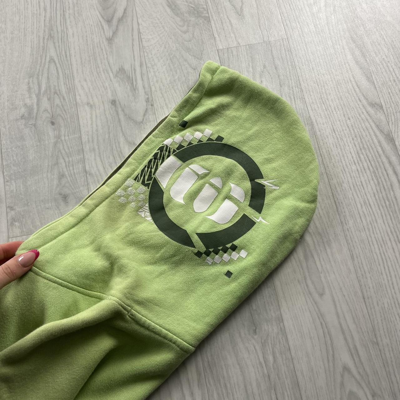 VINTAGE Y2K ANIMAL GRAPHIC HOODIE GREEN