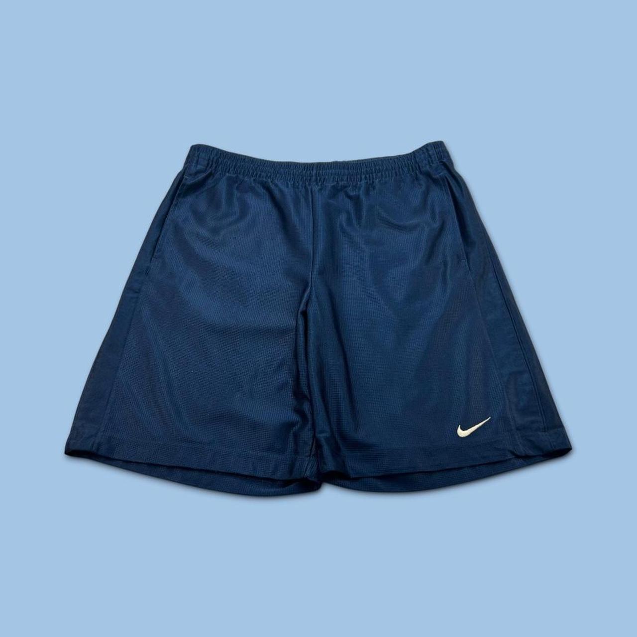 VINTAGE Y2K NIKE BAGGY BASKETBALL SPORT SHORTS NAVY
