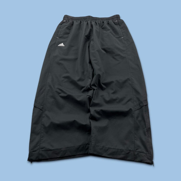 VINTAGE Y2K ADIDAS WIDE LEG TRACKSUIT BOTTOMS BLACK