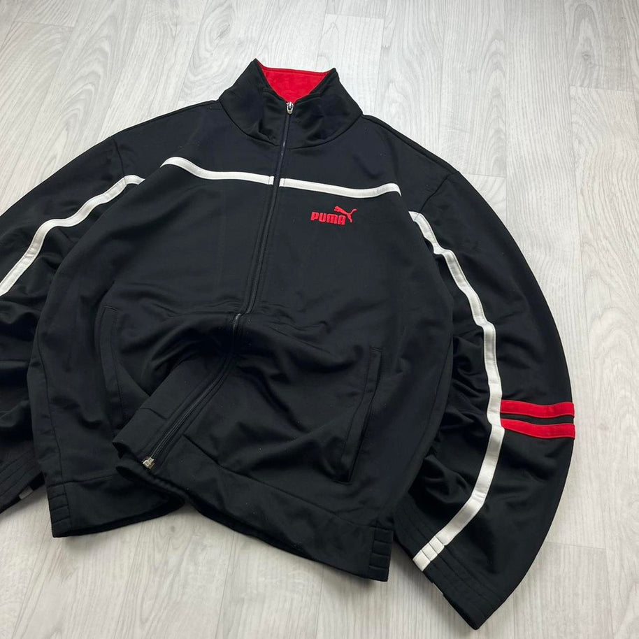 VINTAGE Y2K PUMA TRACK JACKET BLACK