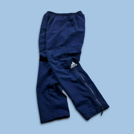 VINTAGE Y2K ADIDAS BAGGY TRACKSUIT BOTTOMS NAVY