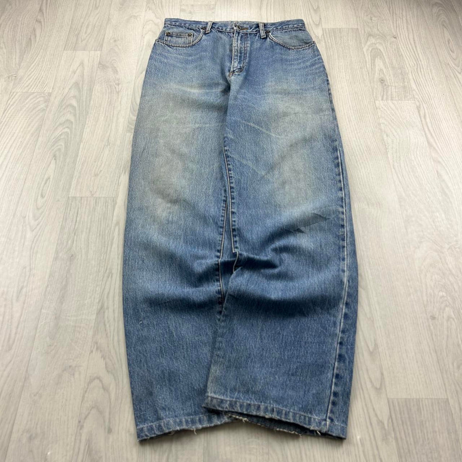 VINTAGE 90s EDWIN BAGGY JEANS BLUE