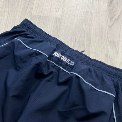 VINTAGE Y2K NIKE TECHNICAL BAGGY TRACKSUIT BOTTOMS NAVY