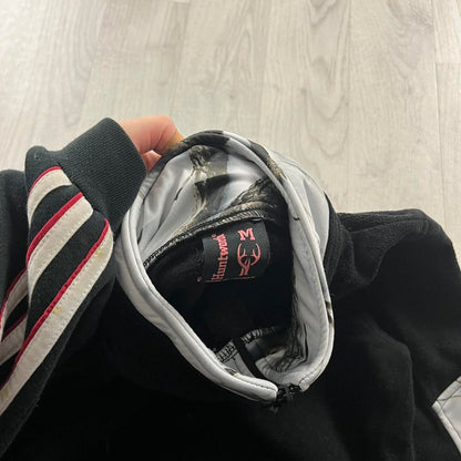 VINTAGE REALTREE QUARTER ZIP FLEECE CAMO BLACK