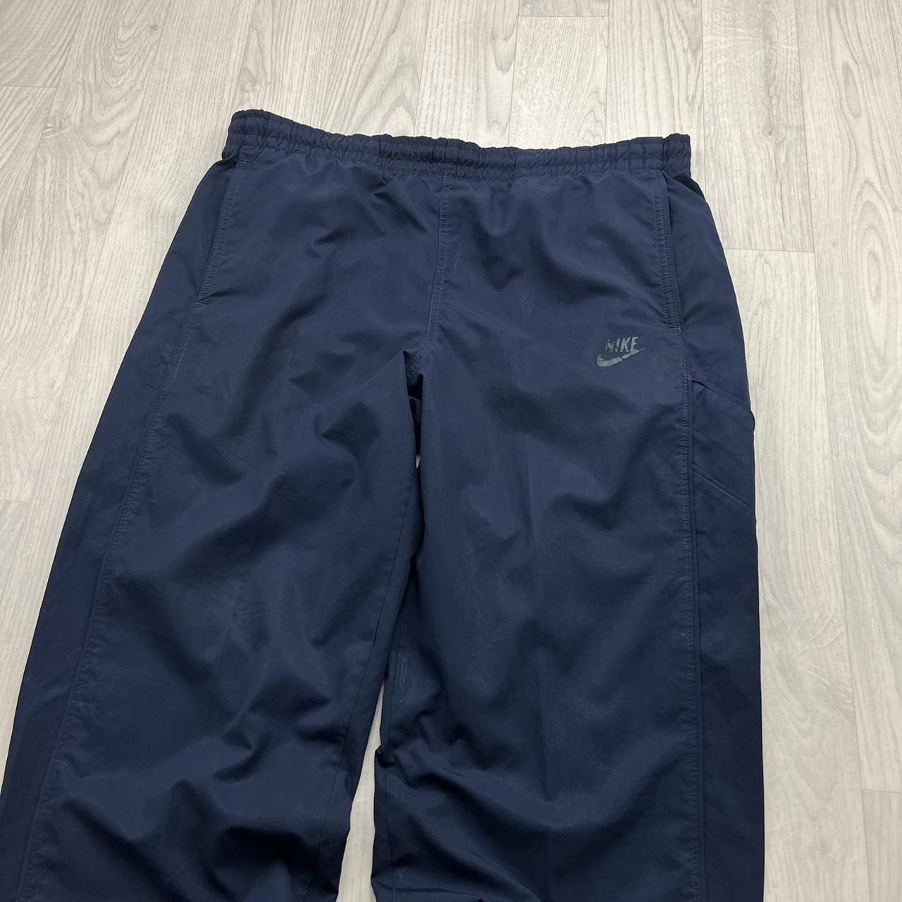 VINTAGE Y2K NIKE BAGGY TRACKSUIT BOTTOMS NAVY