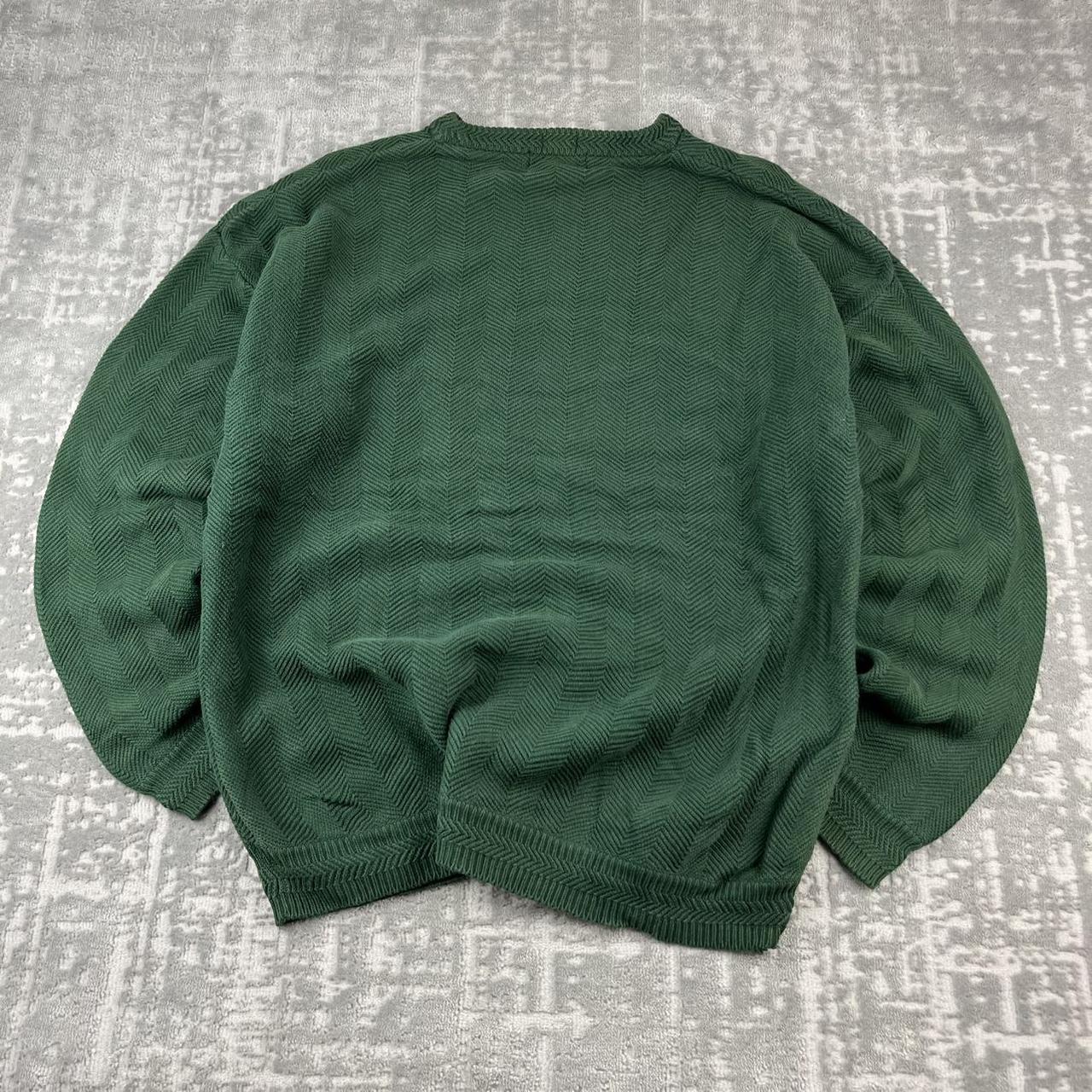 VINTAGE Y2K CHAPS CHUNKY RIBBED ESSENTIAL KNITTED JUMPER GREEN