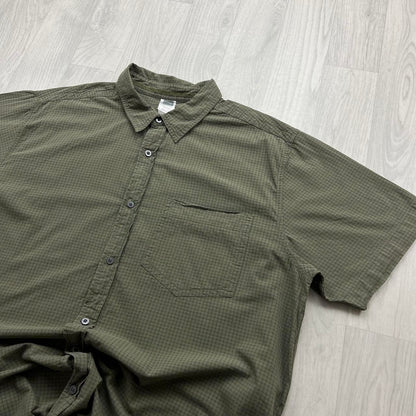 VINTAGE Y2K THE NORTH FACE SHORT SLEEVE SHIRT KHAKI GREEN