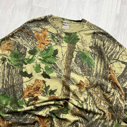 VINTAGE Y2K REALTREE JERZEES LONG SLEEVE T SHIRT CAMO