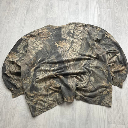 VINTAGE Y2K JERZEES REALTREE LONG SLEEVE T SHIRT CAMO