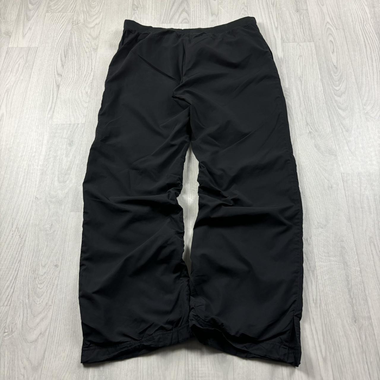 VINTAGE Y2K NIKE LOW RISE BAGGY TRACKSUIT BOTTOMS BLACK