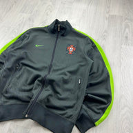 2012/13 NIKE PORTUGAL FOOTBALL TRACK JACKET GREY / GREEN