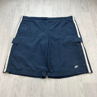 VINTAGE Y2K NIKE BAGGY SPORT CARGO SHORTS NAVY
