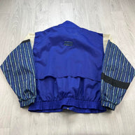 VINTAGE 90s REEBOK FUNKY WINDBREAKER JACKET NAVY / PURPLE