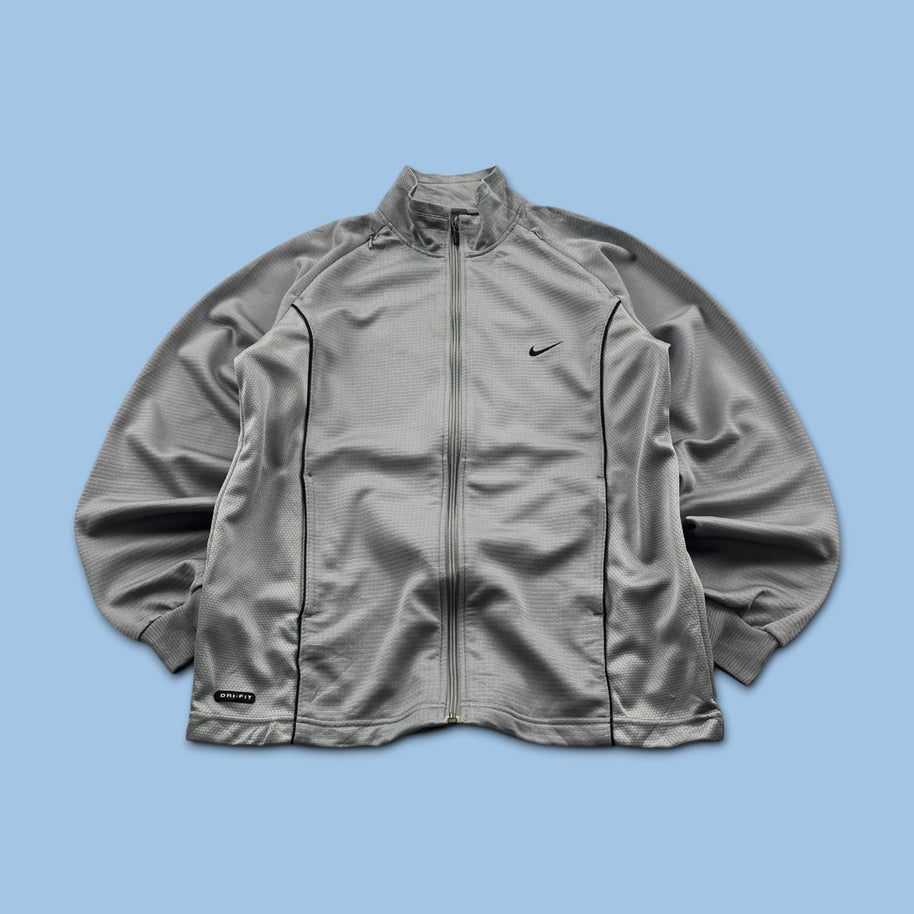 VINTAGE Y2K NIKE ACTIVE TRACK JACKET GREY
