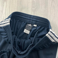 VINTAGE Y2K ADIDAS SIDE STRIPE BAGGY TRACKSUIT BOTTOMS NAVY