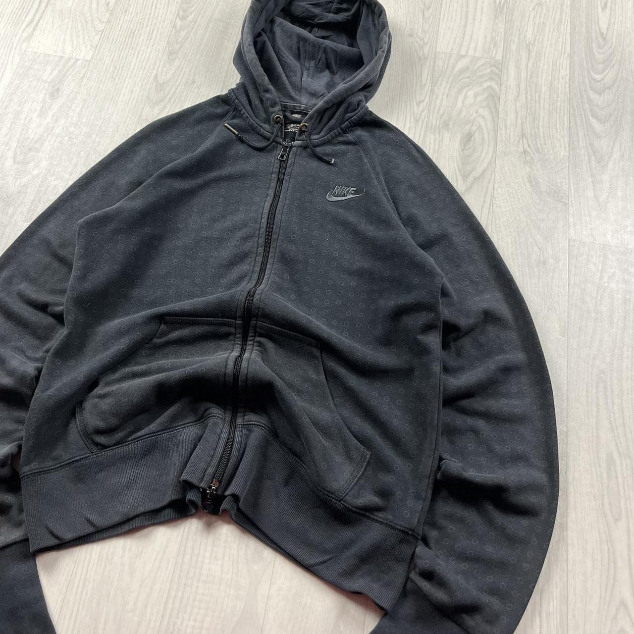 VINTAGE Y2K NIKE ZIP HOODIE BLACK