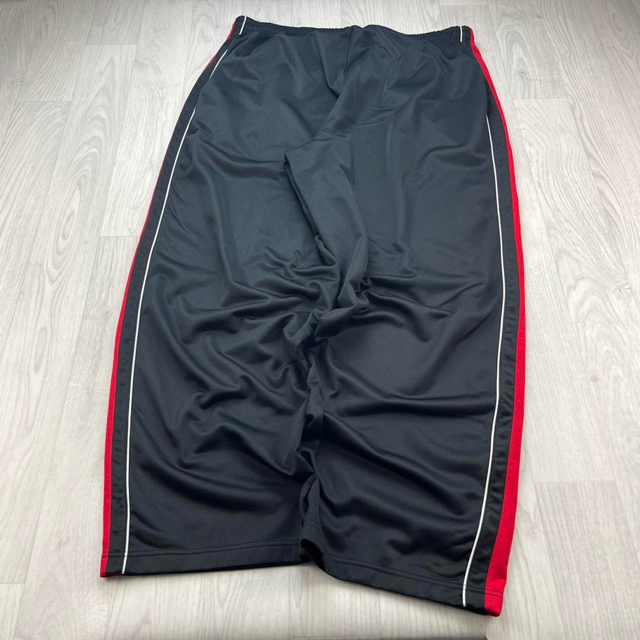 VINTAGE Y2K RUSSELL ATHLETIC WIDE LEG TRACKSUIT BOTTOMS BLACK