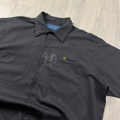 VINTAGE Y2K SHORT SLEEVE SHIRT BLACK