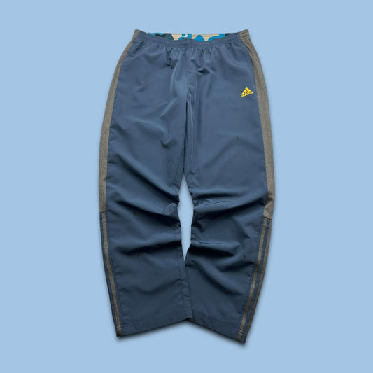 VINTAGE Y2K ADIDAS BAGGY TRACKSUIT BOTTOMS NAVY BLUE
