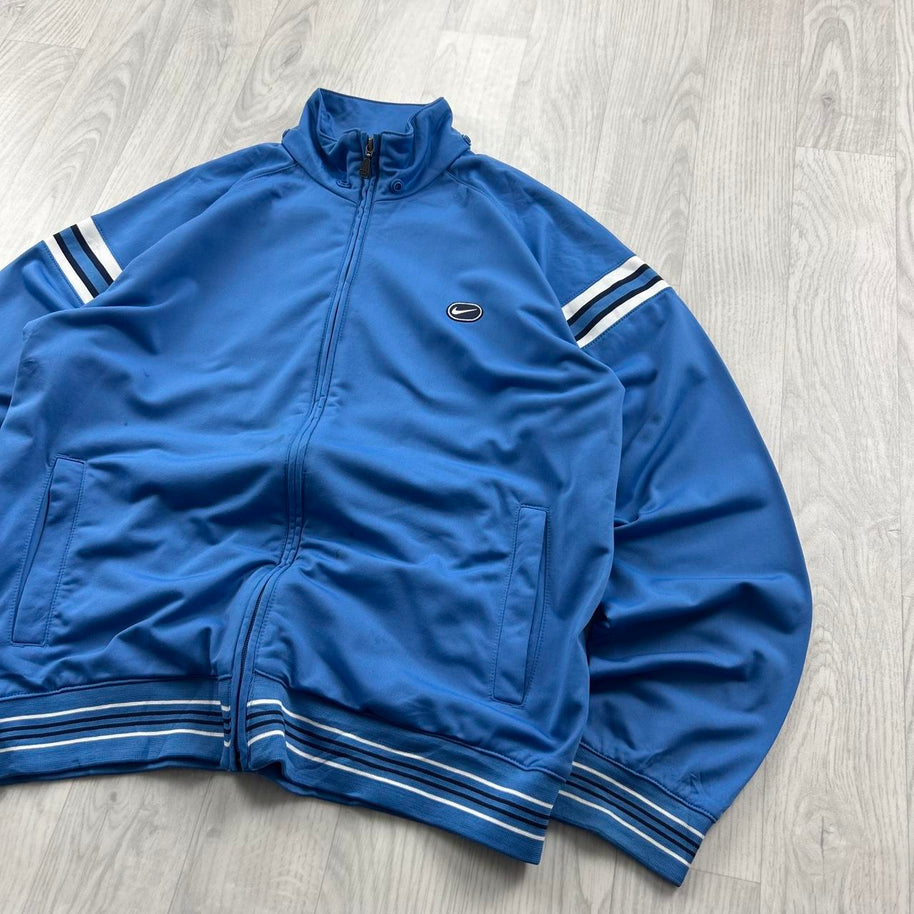 VINTAGE Y2K NIKE ZIP UP TRACK JACKET BLUE
