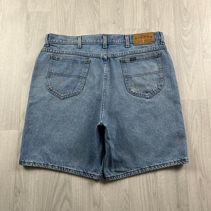 VINTAGE RIDERS BAGGY LOOSE SKATER JORTS BLUE (36w)