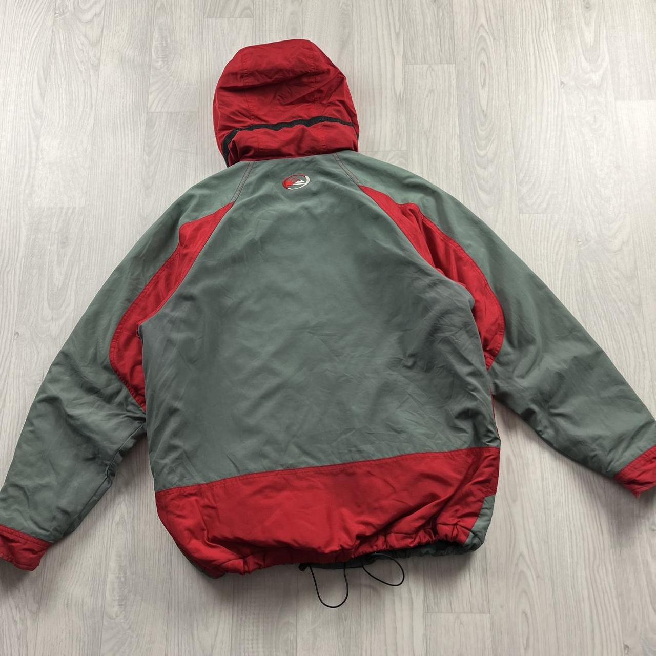 VINTAGE 00s QUIKSILVER TECHNICAL JACKET RED GREY