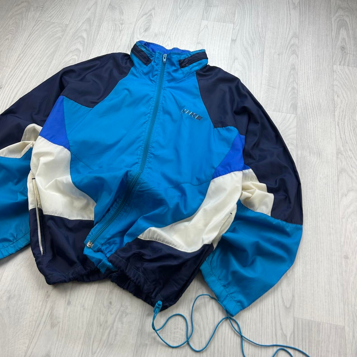 VINTAGE 90s NIKE WINDBREAKER SHELL JACKET BLUE
