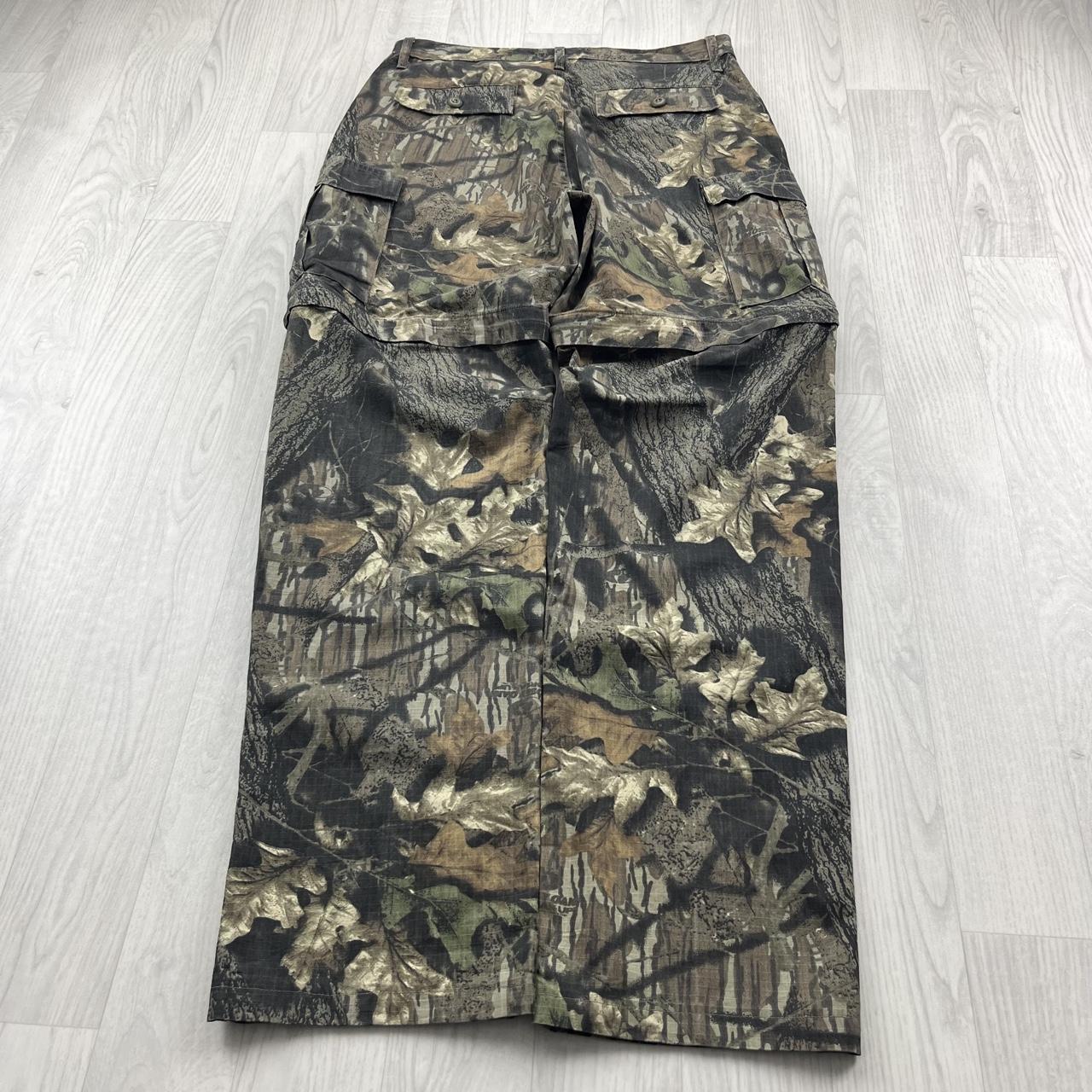 VINTAGE CABELAS REALTREE BAGGY CAMO ZIP OFF CARGO PANTS