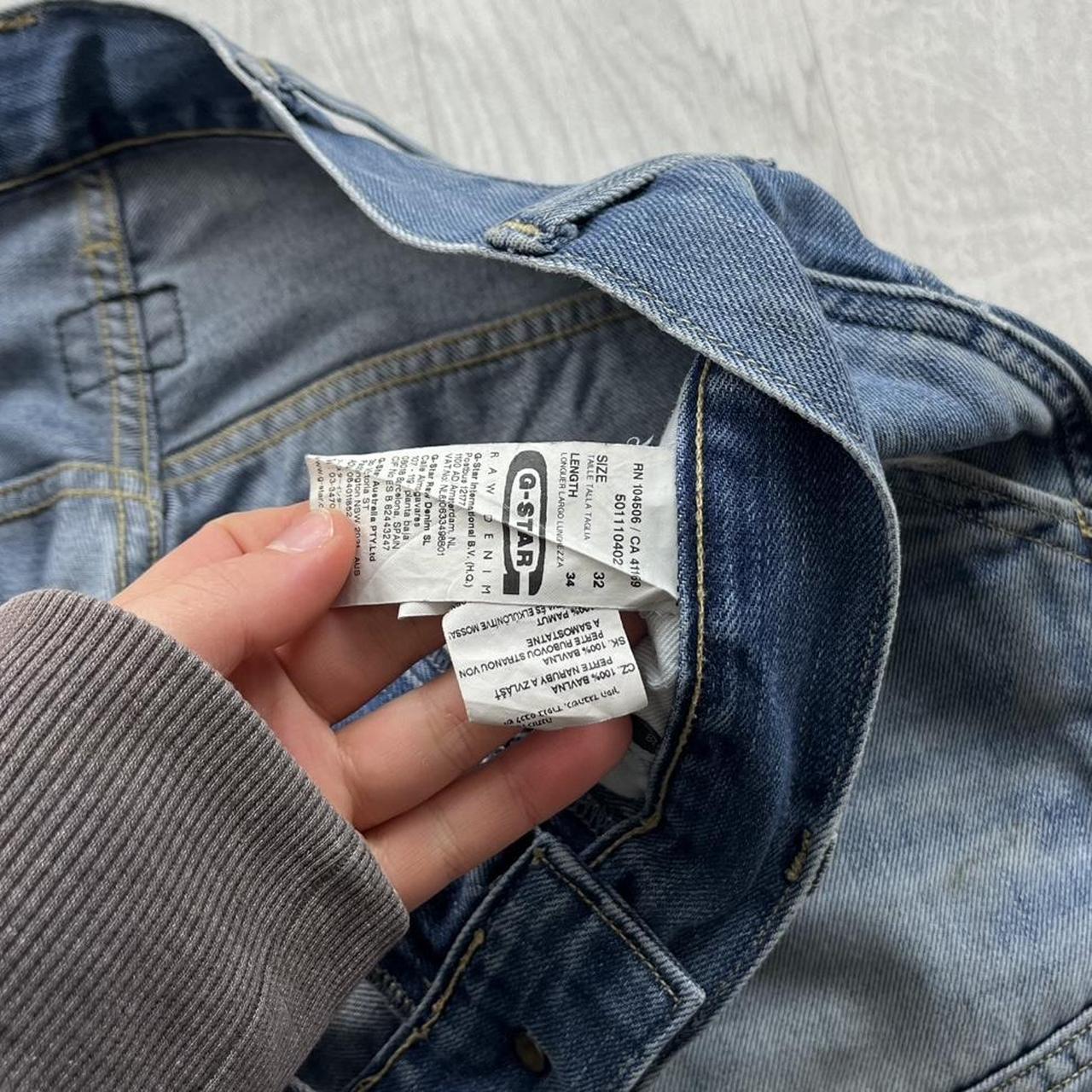 VINTAGE G STAR BAGGY STRAIGHT LEG JEANS LIGHT BLUE