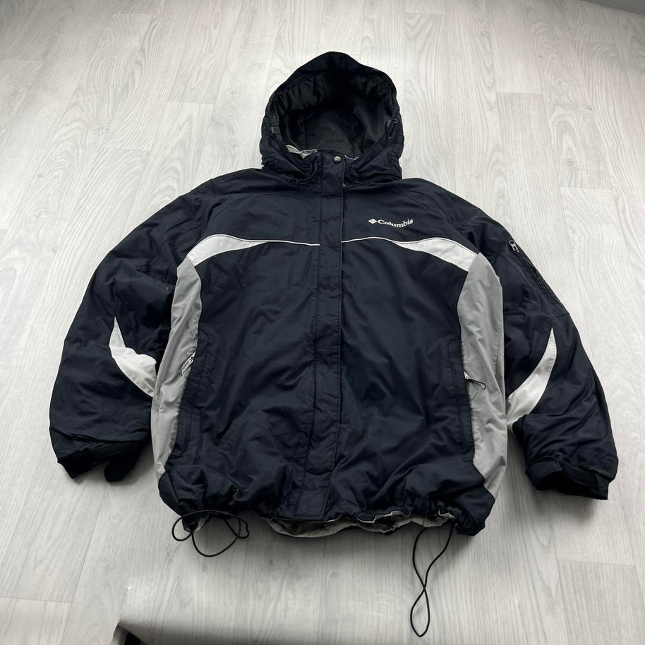 VINTAGE Y2K COLUMBIA TECHNICAL UTILITY SKI JACKET BLACK