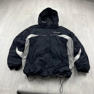 VINTAGE Y2K COLUMBIA TECHNICAL UTILITY SKI JACKET BLACK