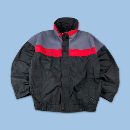 VINTAGE 00s COLUMBIA UTILITY BOMBER JACKET BLACK RED
