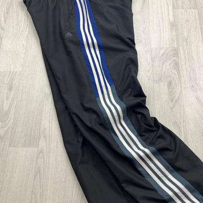 VINTAGE Y2K ADIDAS TECHNICAL BAGGY TRACKSUIT BOTTOMS BLACK