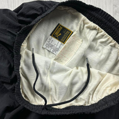 VINTAGE Y2K PUMA BAGGY TRACKSUIT BOTTOMS BLACK