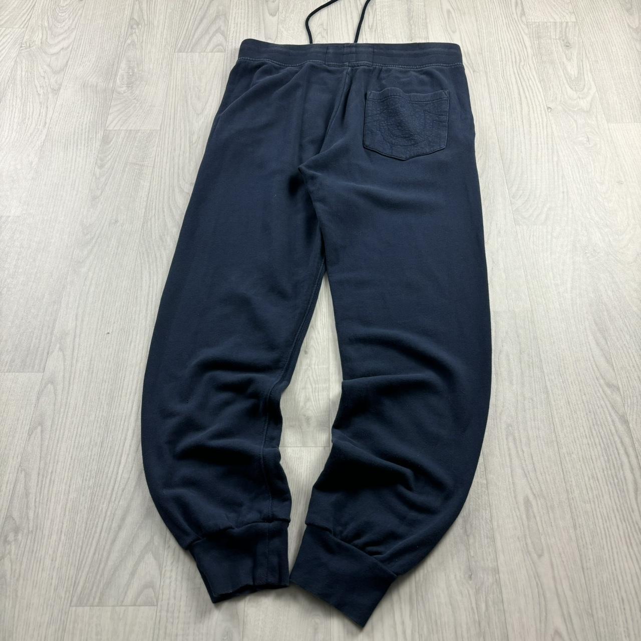 VINTAGE 00s TRUE RELIGION BAGGY COTTON SWEATPANTS NAVY