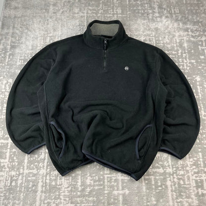 VINTAGE Y2K NAUTICA QUARTER ZIP FLEECE BLACK