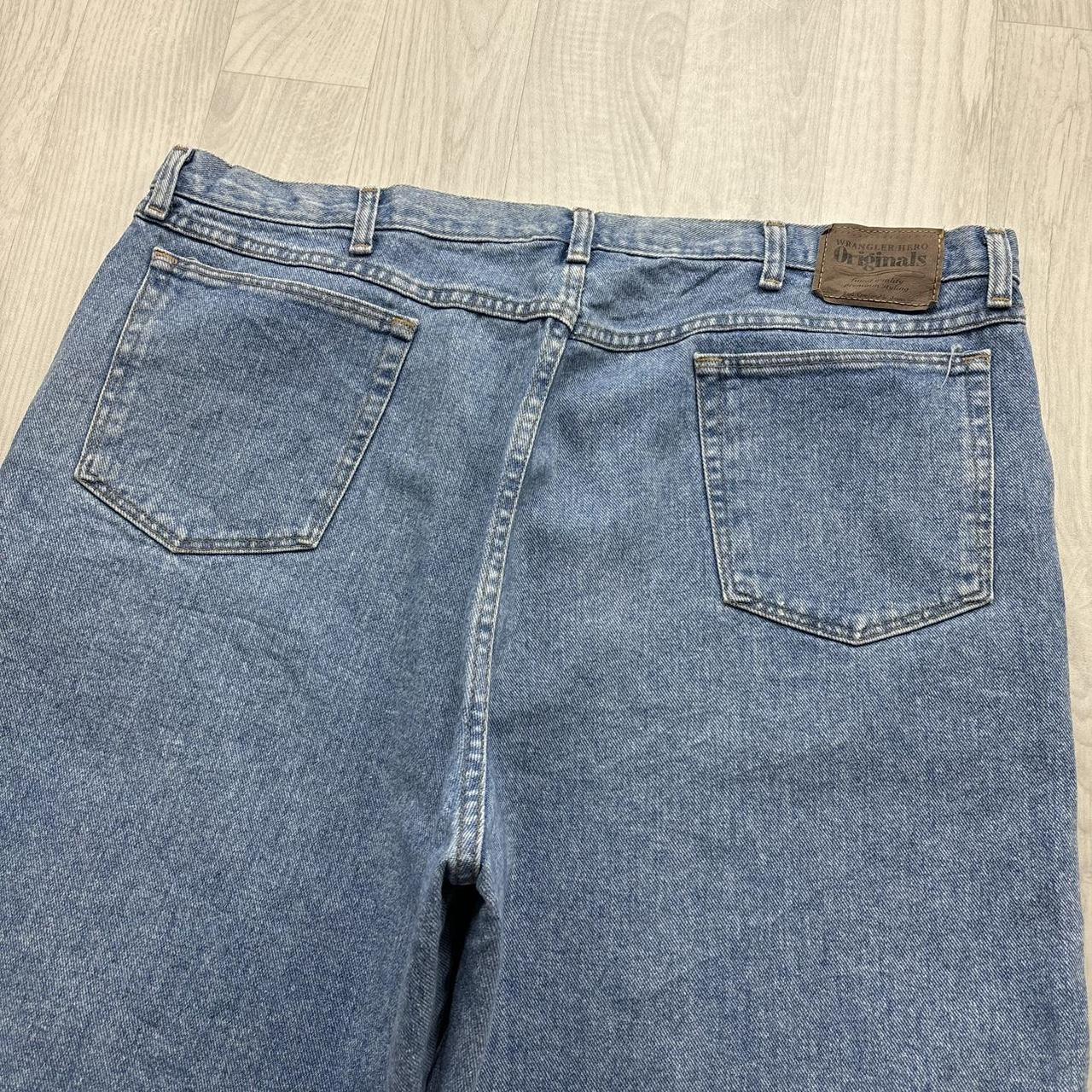 VINTAGE 00s WRANGLER BAGGY LOOSE JORTS LIGHT BLUE