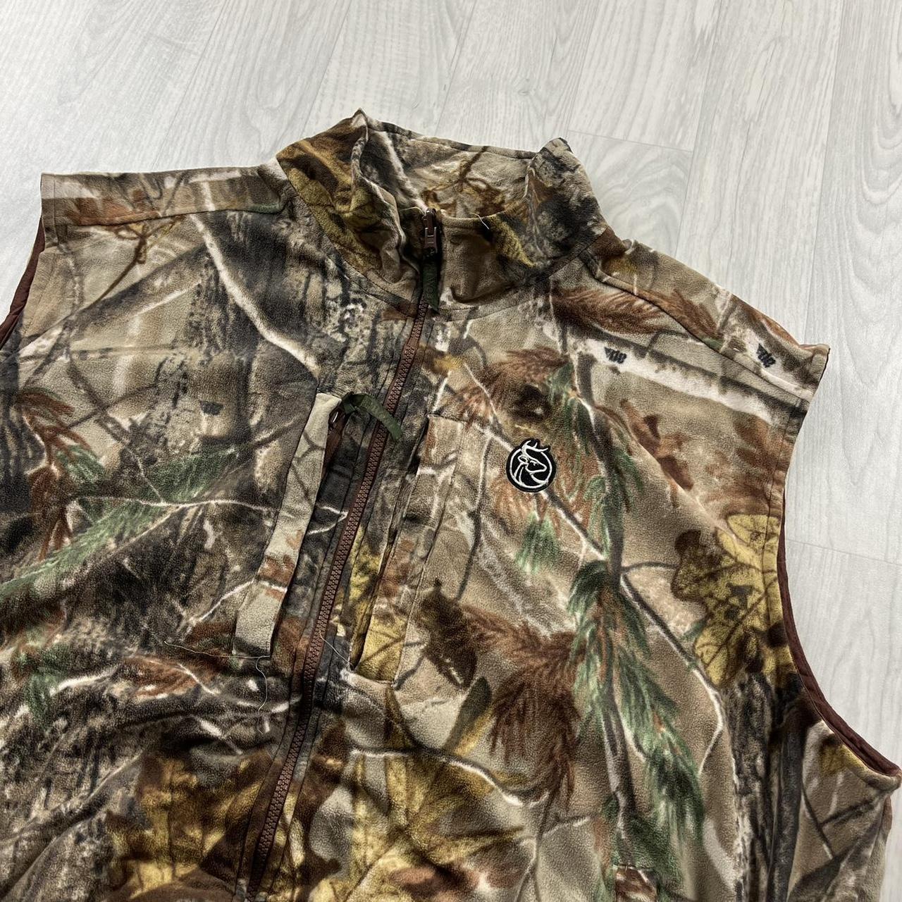 VINTAGE REALTREE ZIP UP FLEECE GILET CAMO