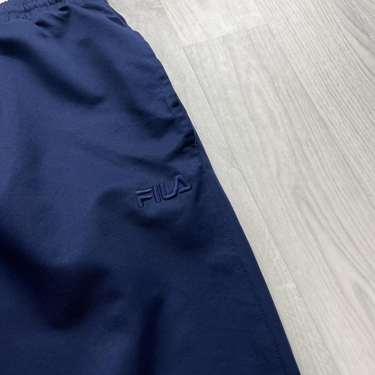 VINTAGE Y2K FILA BAGGY TRACKSUIT BOTTOMS NAVY