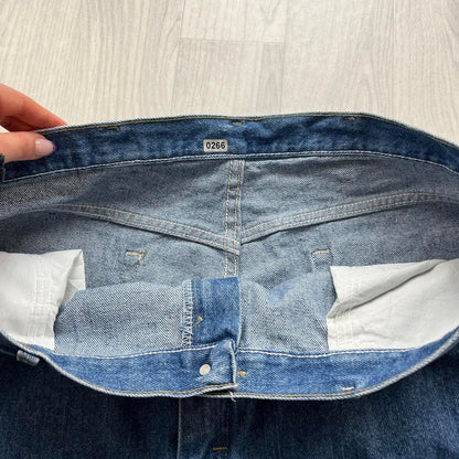 VINTAGE 00s WRANGLER BAGGY LOOSE JORTS BLUE