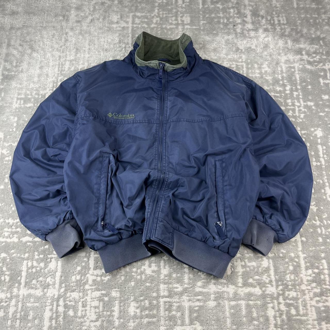 VINTAGE 00s COLUMBIA UTILITY BOMBER JACKET NAVY