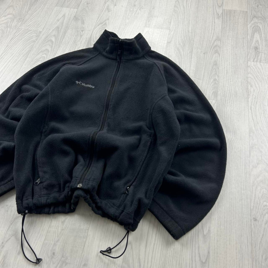 VINTAGE Y2K COLUMBIA ZIP UP FLEECE JACKET BLACK