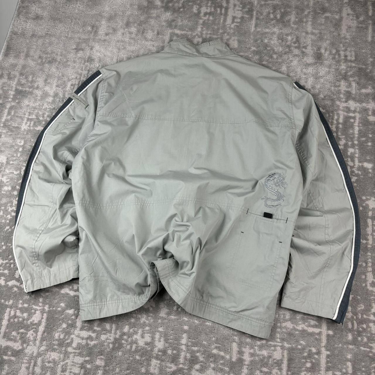 VINTAGE Y2K QUIKSILVER UTILITY JACKET GREY