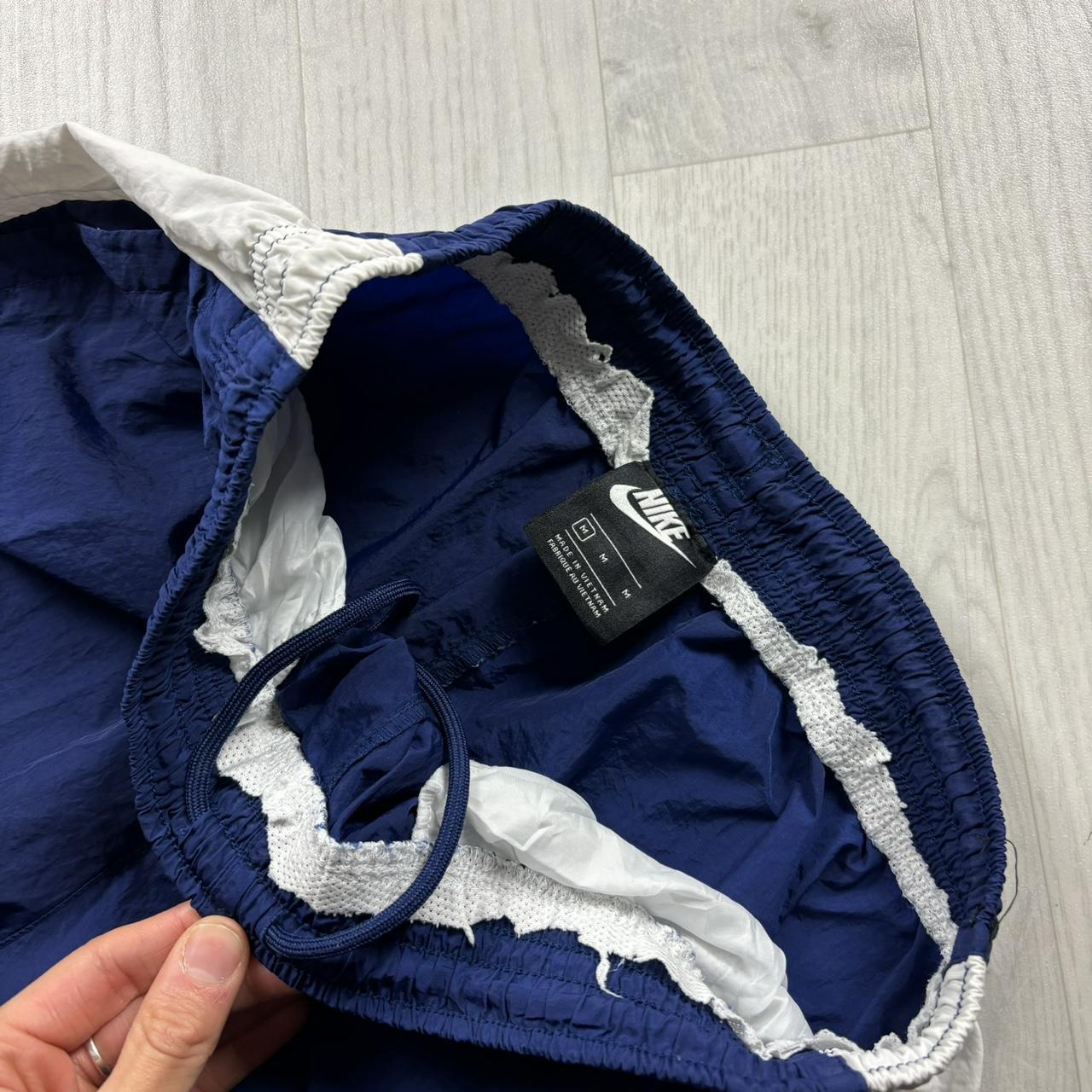 NIKE BAGGY SHELL TRACKSUIT BOTTOMS NAVY BLUE