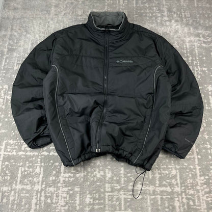VINTAGE 00s COLUMBIA TECHNICAL UTILITY PADDED JACKET BLACK
