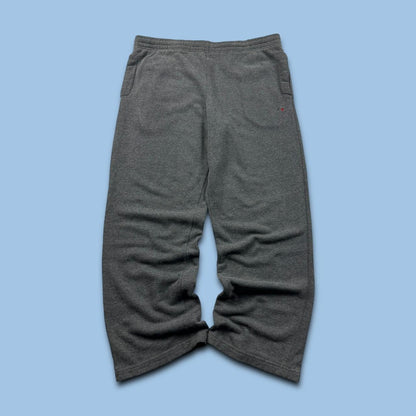 VINTAGE Y2K RUSSELL ATHLETIC BAGGY COTTON SWEATPANTS CHARCOAL GREY