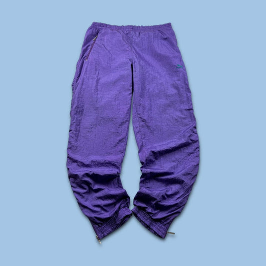 VINTAGE Y2K PUMA BAGGY TRACKSUIT BOTTOMS PURPLE