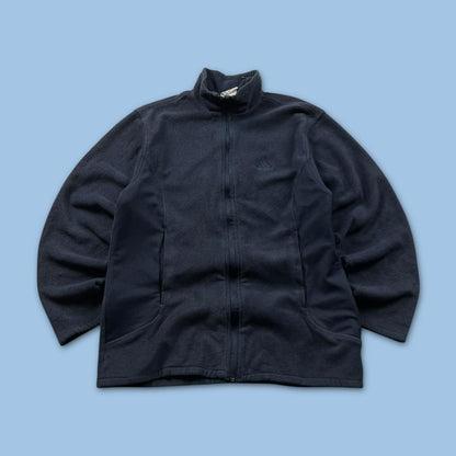 VINTAGE Y2K ADIDAS ZIP UP FLEECE NAVY