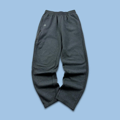 VINTAGE 00s RUSSELL ATHLETIC BAGGY COTTON SWEATPANTS CHARCOAL GREY