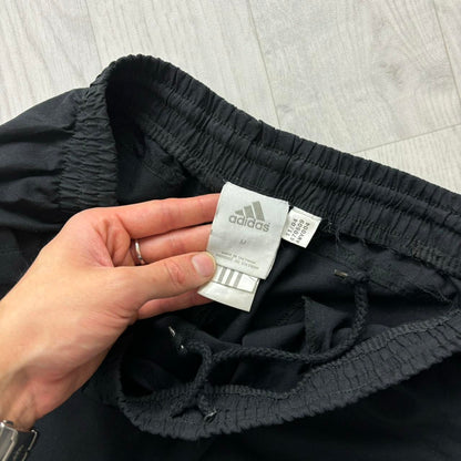 VINTAGE Y2K ADIDAS BAGGY TRACKSUIT BOTTOMS BLACK